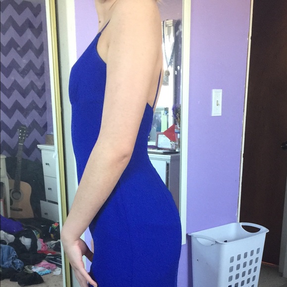 Royal Blue Faviana Prom Dress - Picture 3 of 6
